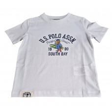U.S.POLO ASSN US41554008-100 ΠΑΙΔΙΚΗ ΒΑΜΒΑΚΕΡΗ ΜΠΛΟΥΖΑ T.Shirt ΑΓΟΡΙ ΛΕΥΚΗ